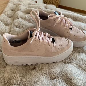 Dusty Pink air force ones